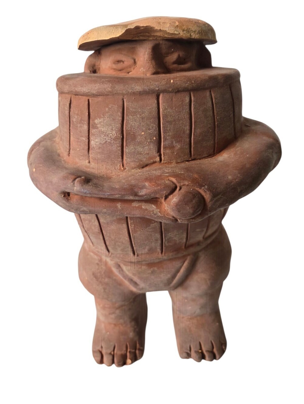 1950s Clay Barrel Man/Barrel Boy Vintage Collectible Souvenir from Mexico
